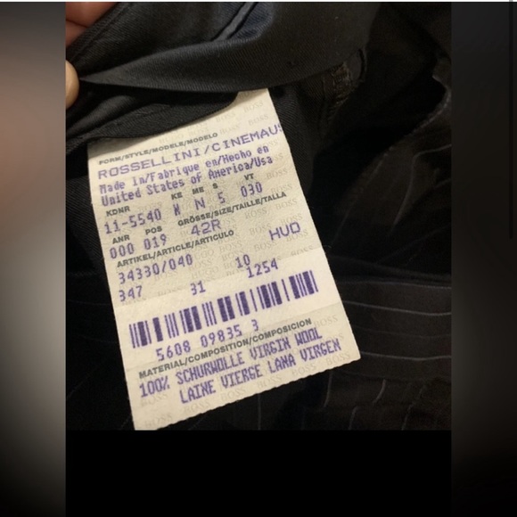 Hugo Boss American Made Rossellini Suit Navy Pinstripe - Picture 2 of 7